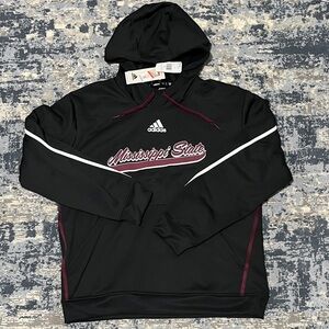 NWT Adidas Black and Maroon Mississippi State Hoodie